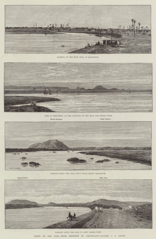 Ansichten am Nil von Charles Auguste Loye