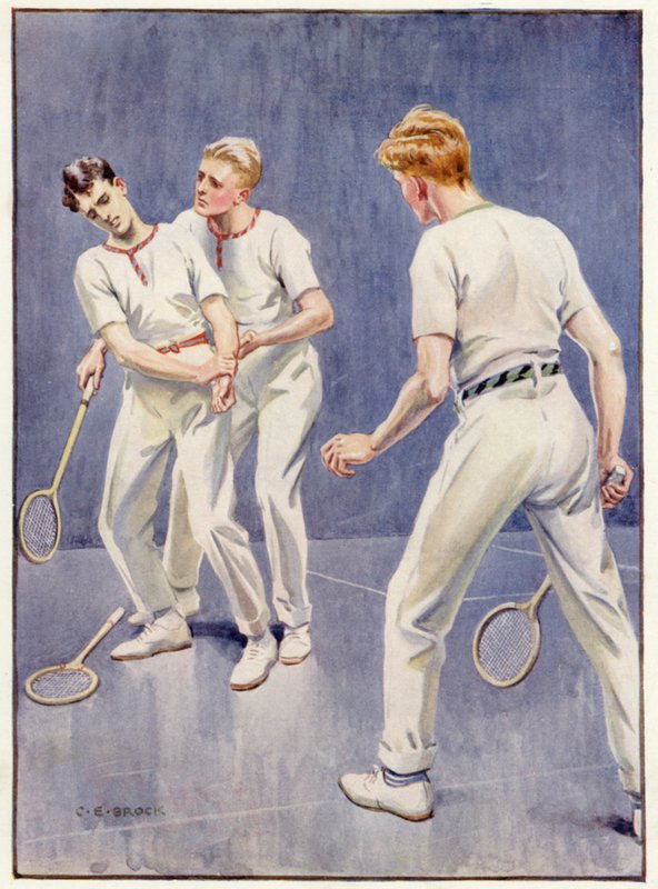 Dewhurst wurde weiß und blass vor Schmerz von Charles Edmund after Brock