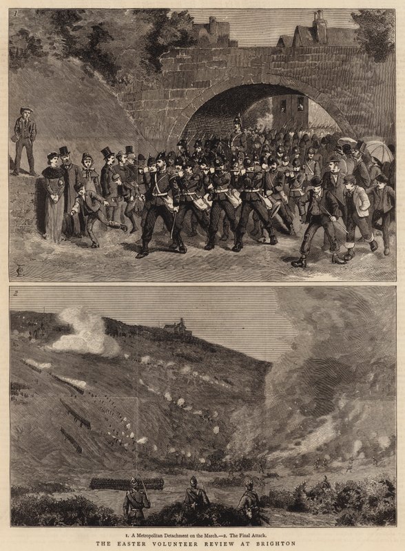 Die Oster-Freiwilligenüberprüfung in Brighton von Charles Edwin Fripp