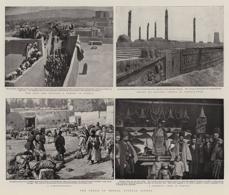 Die Krise in Persien, typische Szenen von Charles J. Staniland