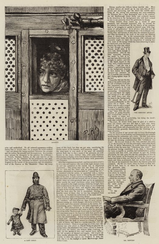 Skizzen bei den Londoner Polizeigerichten von Charles Paul Renouard