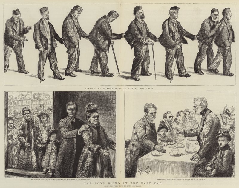 Die armen Blinden im East End von Charles Paul Renouard