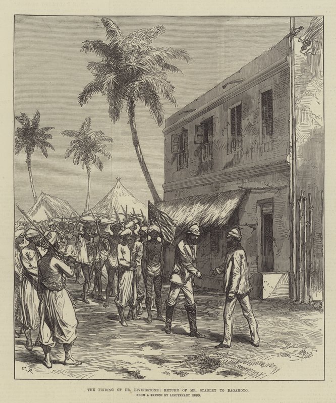 Das Auffinden von Dr. Livingstone, Rückkehr von Mr. Stanley nach Bagamoyo von Sir John Charles Robinson