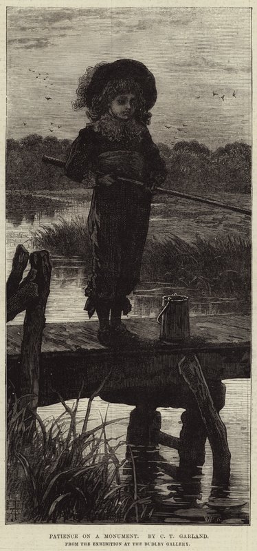 Geduld auf einem Denkmal von Charles Trevor Garland
