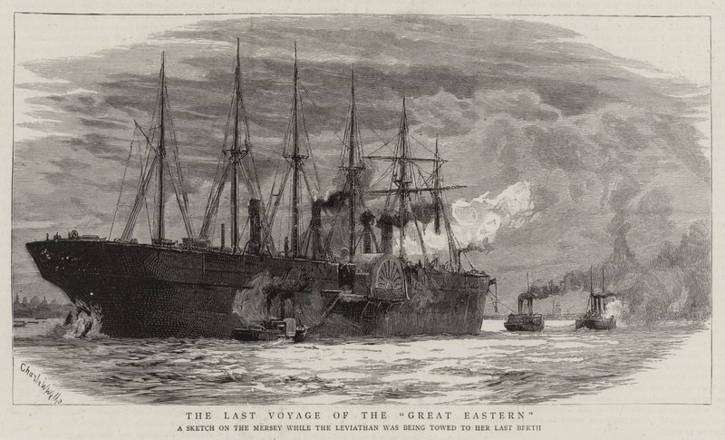 Die letzte Reise der Great Eastern von Charles William Wyllie
