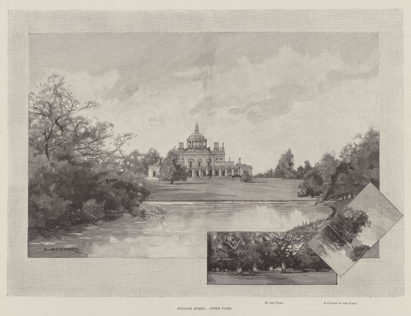 Englische Häuser, Stoke Park von Charles Auguste Loye