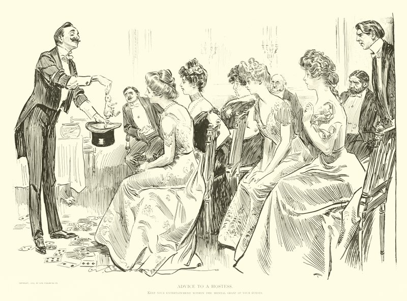 Illustration für Die Gesellschaftsleiter von Charles Dana Gibson