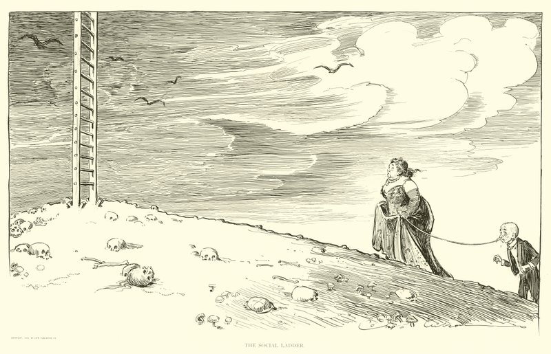 Illustration für Die Gesellschaftsleiter von Charles Dana Gibson