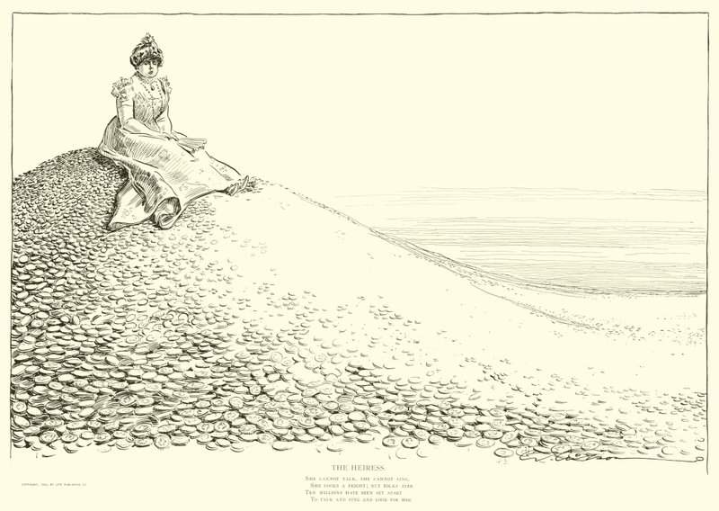 Illustration für Die soziale Leiter von Charles Dana Gibson