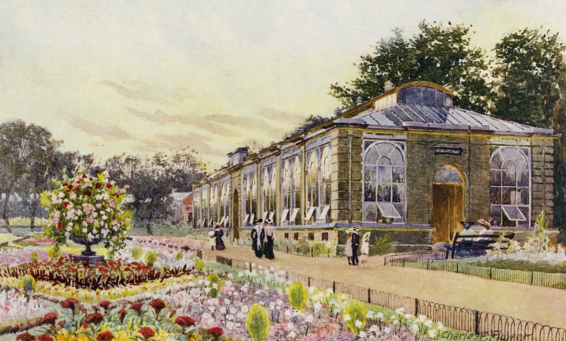 Londoner Zoo: Affenhaus von Charles Edwin Flower