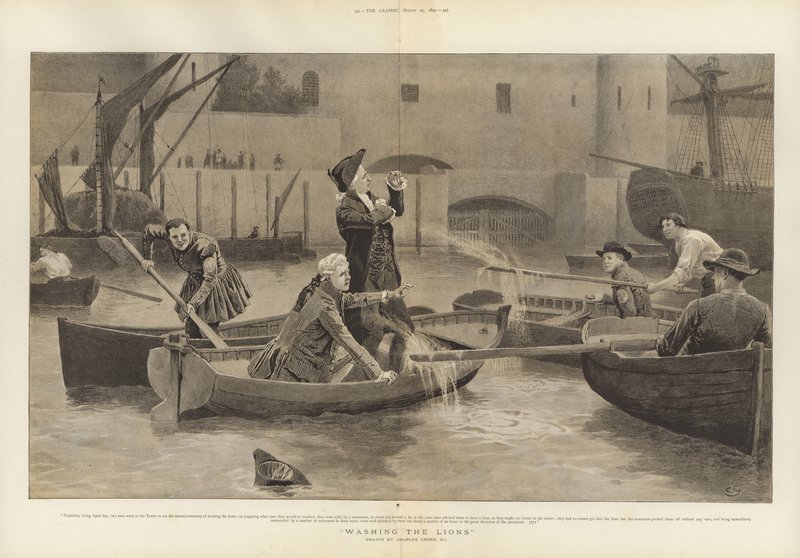 Die Löwen waschen von Charles Green