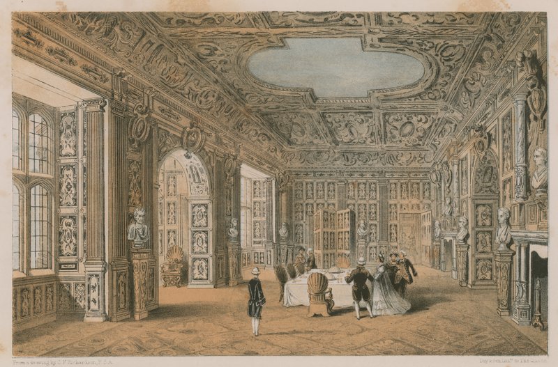 Der vergoldete Raum, Holland House von Charles James Richardson