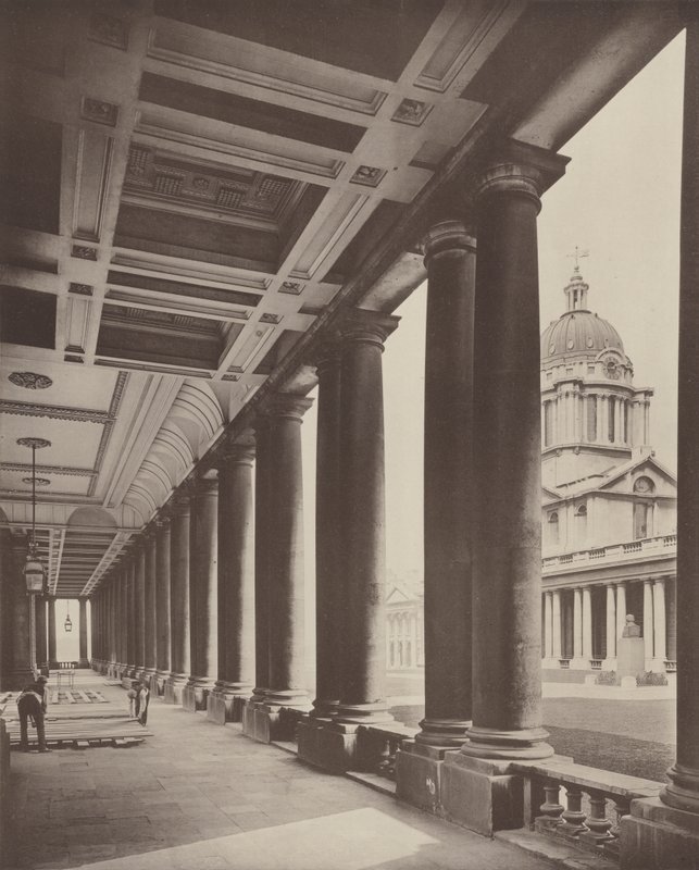 Greenwich Hospital, die Kolonnade von Charles Latham