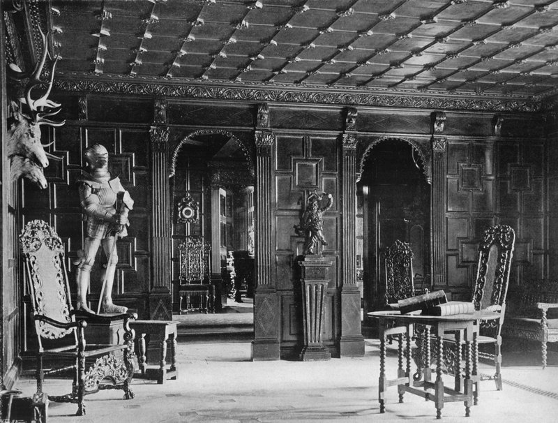 Die Hallenwand, Datum 1570 von Charles Latham