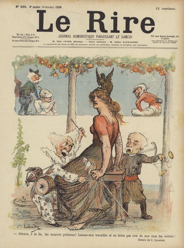 Illustration für Le Rire von Charles Leandre