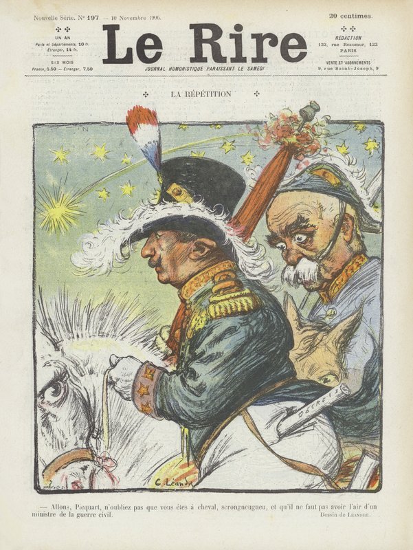 Wiederholung. Illustration für Le Rire von Charles Leandre