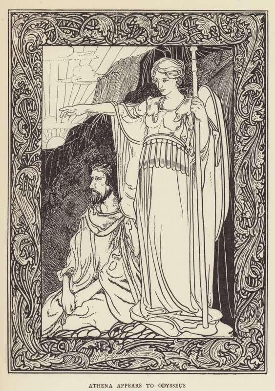 Athena erscheint Odysseus von Sir John Charles Robinson