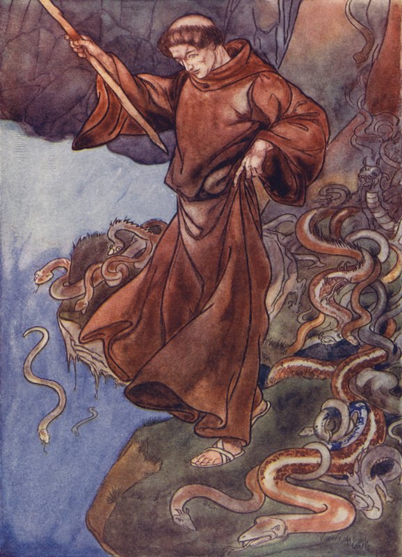 St. Patrick befreit Irland von Schlangen von Charles Robinson