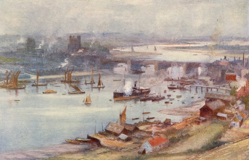 Rochester und die Medway von Charles William Wyllie