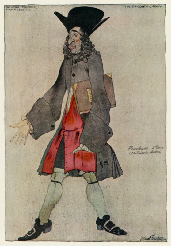 Die Bettleroper, Peachum von Claud Lovat Fraser