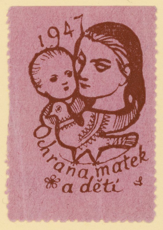 Schutz von Müttern und Kindern, 1947 von Czech School