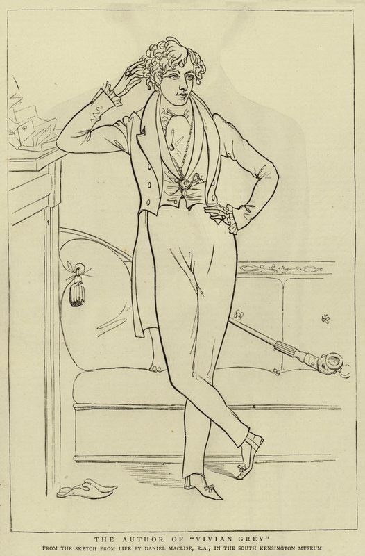 Der Autor von Vivian Grey von Daniel Maclise
