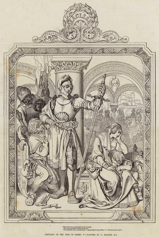 Ritterlichkeit zur Zeit Heinrichs V. von Daniel Maclise