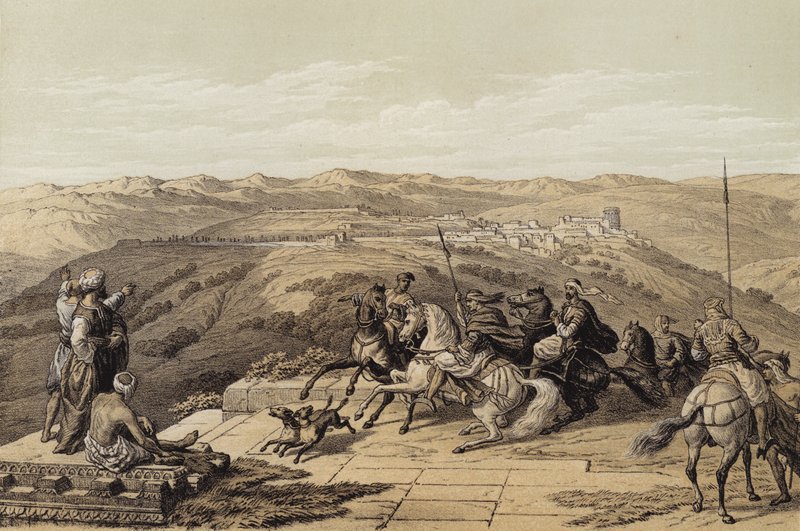 Sebaste, antikes Samaria von David (after) Roberts