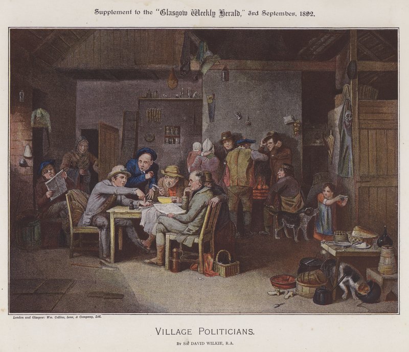 Dorfpolitiker von David (after) Wilkie