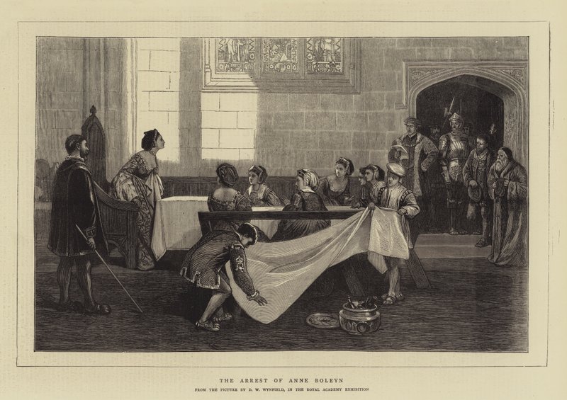 Die Verhaftung von Anne Boleyn von David Wilkie
