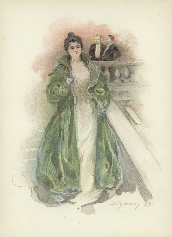Gesellschaftsdame im Savoy Hotel, London von Dudley Hardy
