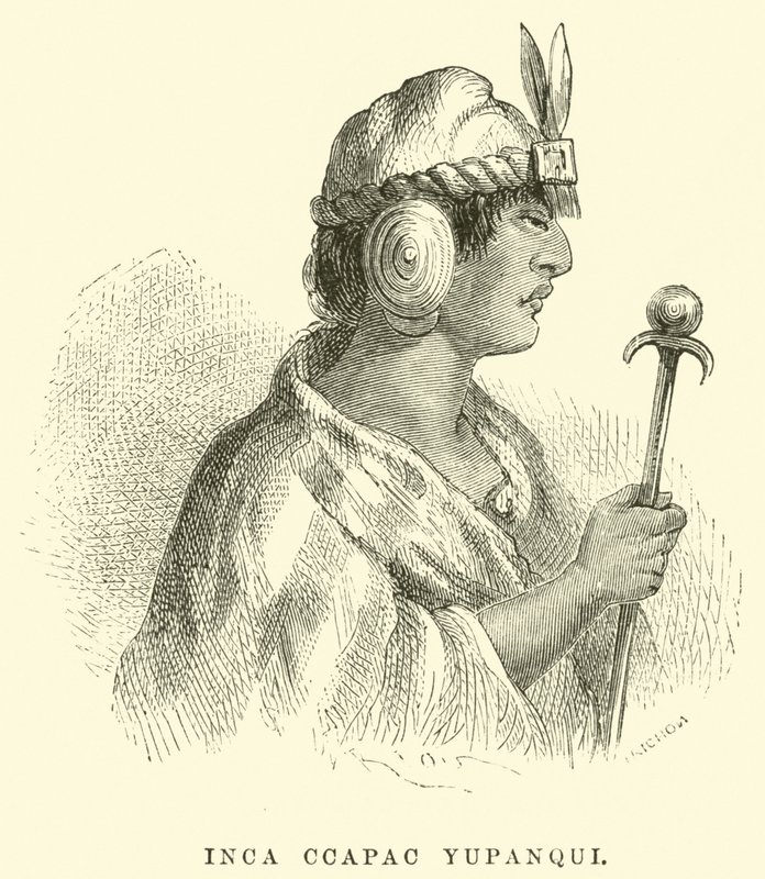 Inka Ccapac Yupanqui von Edouard Riou