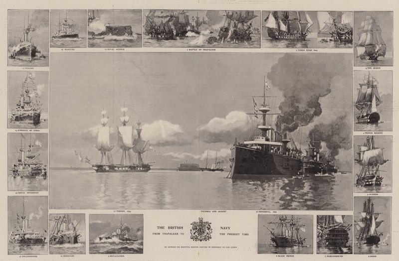 Die britische Marine, von Trafalgar bis zur Gegenwart von Eduardo de Martino