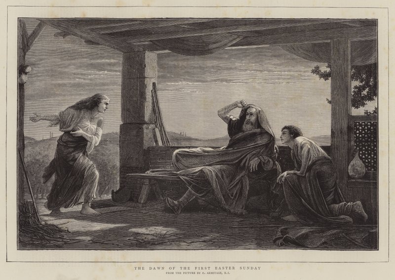 Die Morgendämmerung des ersten Ostersonntags von Edward A. Armitage