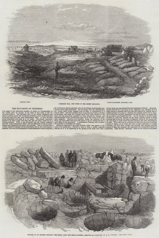 Die Explosion bei Inkerman von Edward Angelo Goodall
