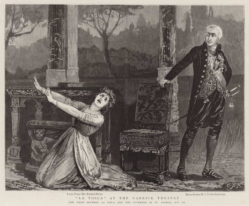 La Tosca im Garrick Theatre von Edward Frederick Brewtnall