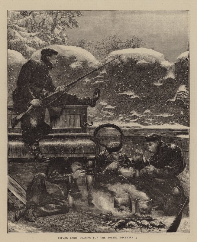 Vor Paris, wartend auf den Ausfall, 3. Dezember von Edward John Gregory
