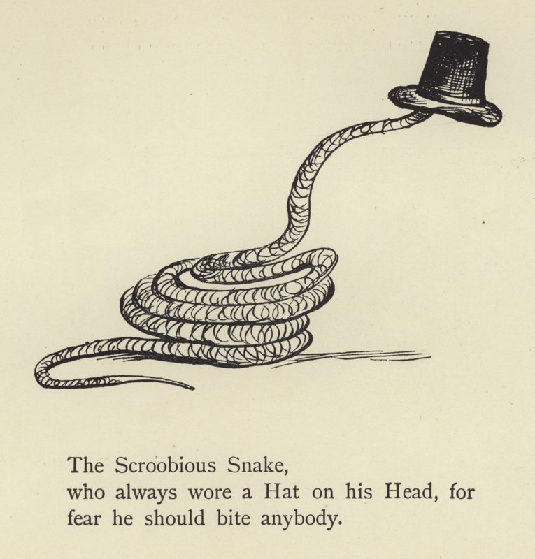 Die Scroobious-Schlange von Edward Lear