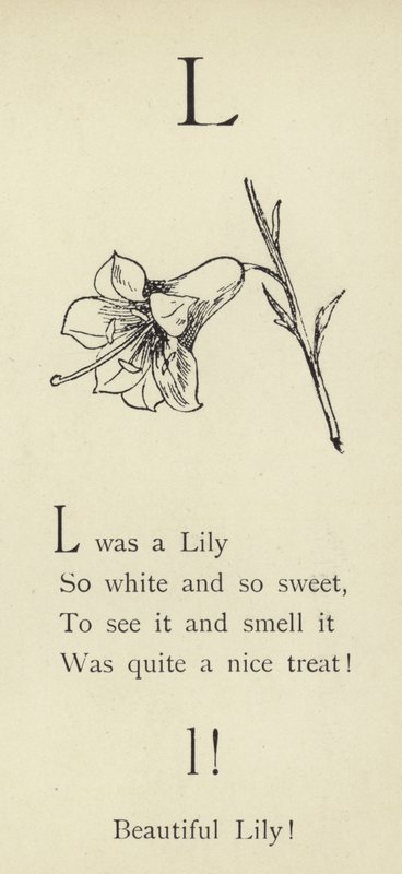 Der Buchstabe L von Edward Lear