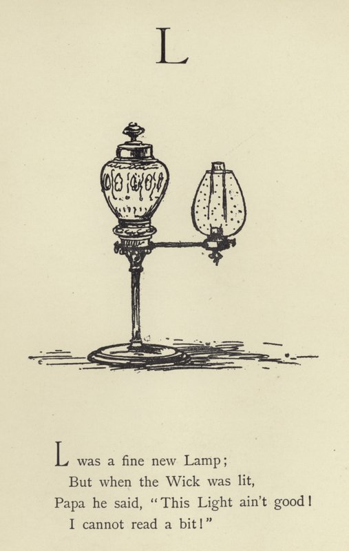 Der Buchstabe L von Edward Lear