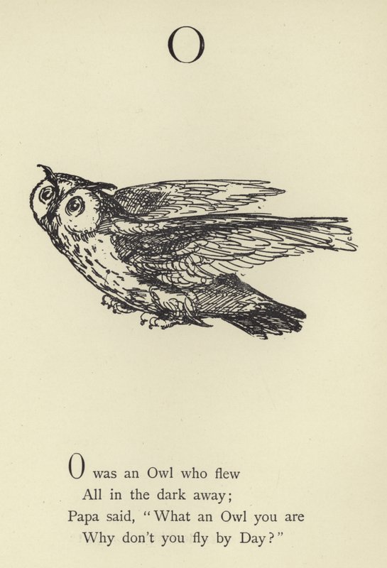 Der Buchstabe O von Edward Lear