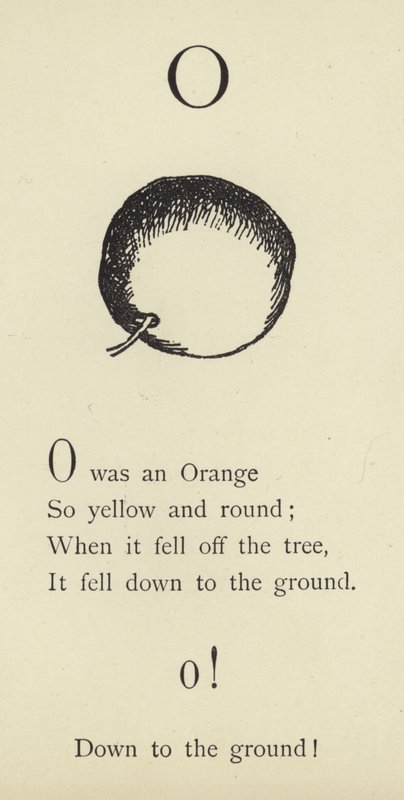 Der Buchstabe O von Edward Lear