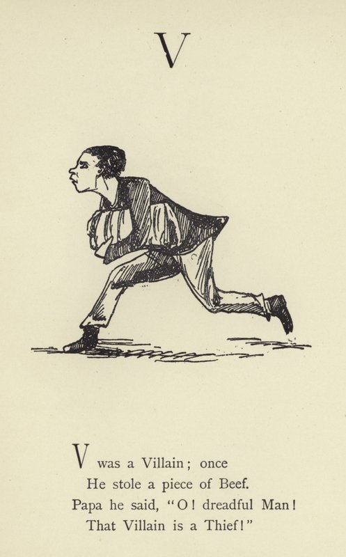 Der Buchstabe V von Edward Lear
