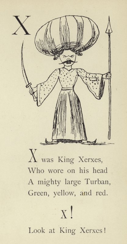 Der Buchstabe X von Edward Lear