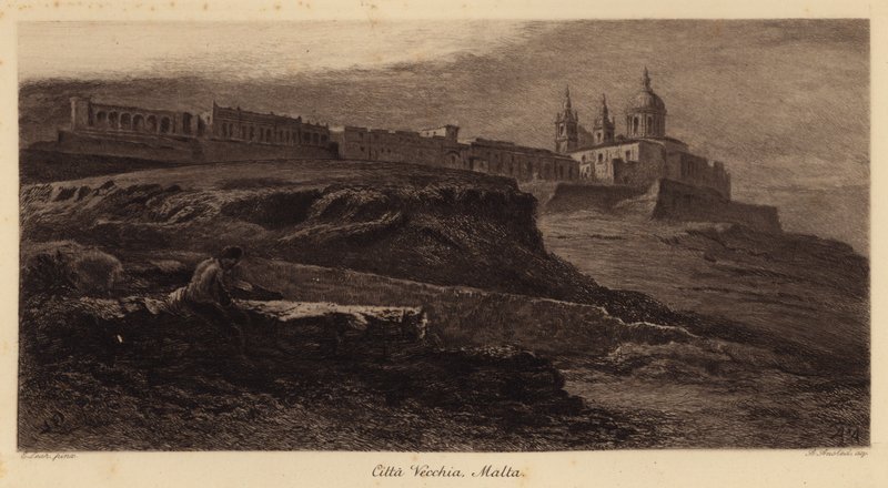 Citta Vecchia, Malta (Gravur) von Edward (after) Lear