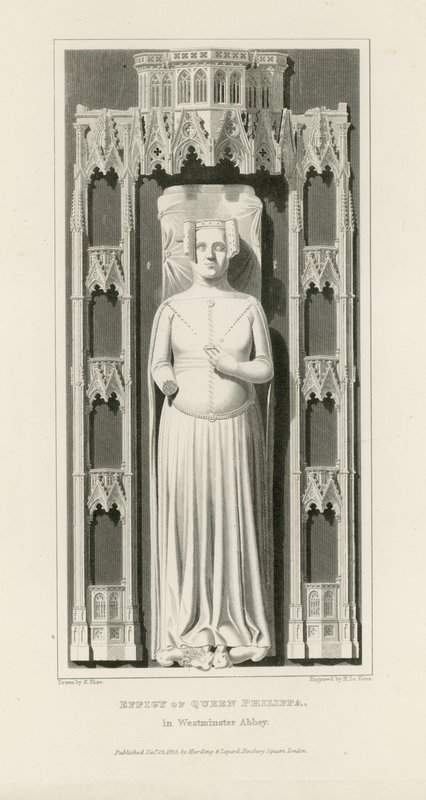 Abbild von Königin Philippa von Edward Blore