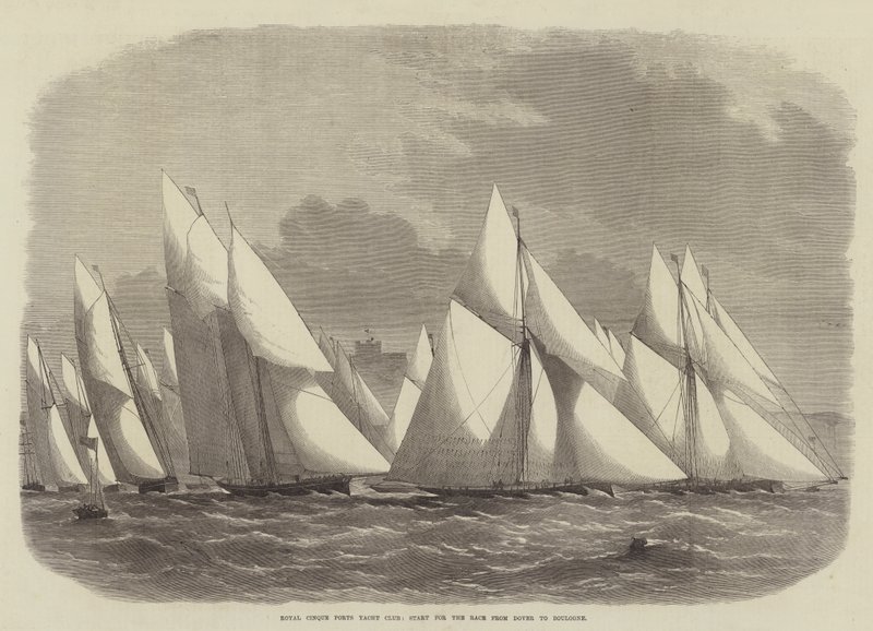 Royal Cinque Ports Yacht Club, Start des Rennens von Dover nach Boulogne von Edwin Weedon