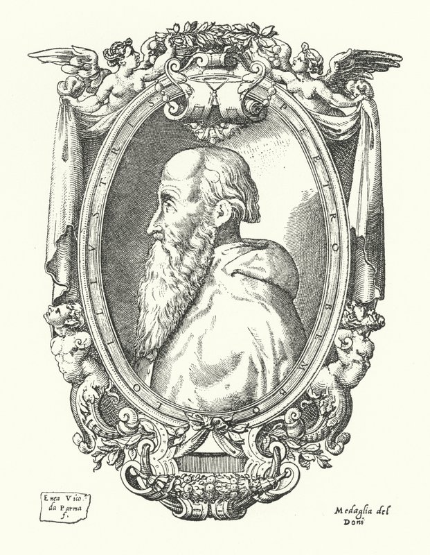 Pietro Bembo, italienischer Gelehrter, Dichter und Kardinal von Enea Vico