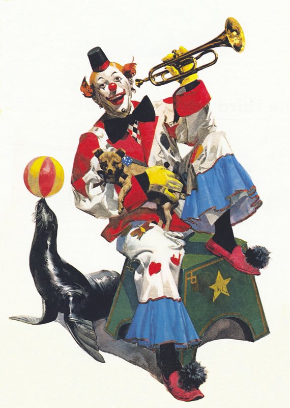 Clown im Zirkus von English School