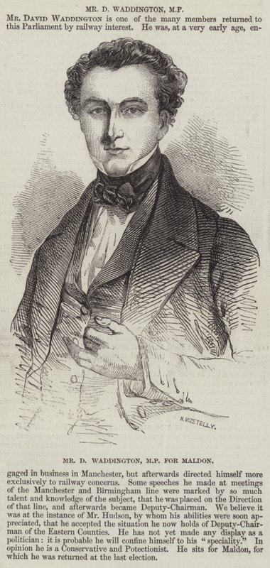 Mr. D. Waddington, Abgeordneter für Maldon von English School